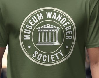 Museum Wanderer Society T-Shirt, Dark Academia, Art History Gift