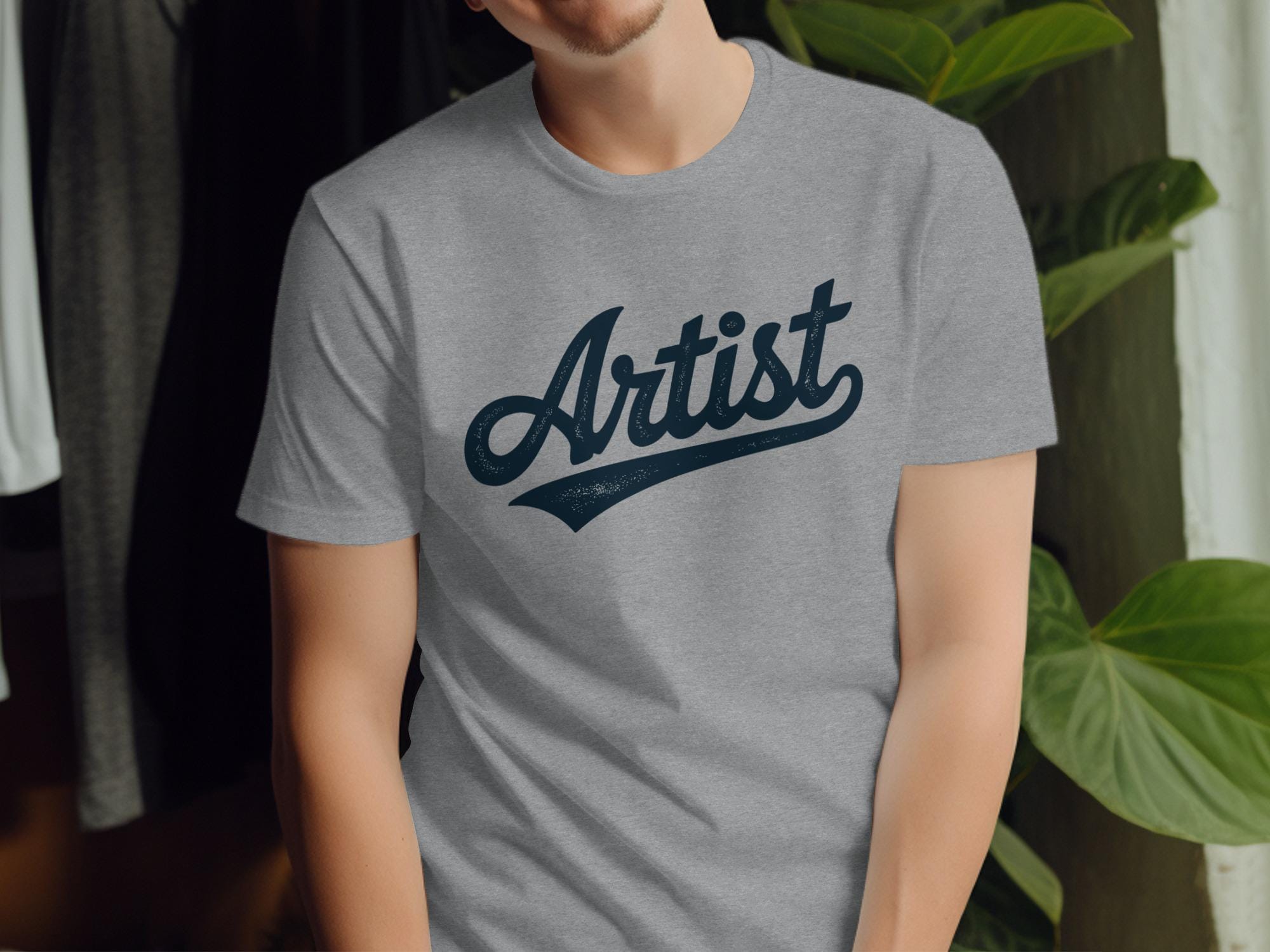 Retro Artist Shirt: Vintage Script Tee, Art Teacher Gift - Etsy