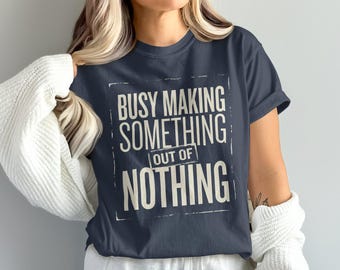 Funny Crafter Comfort Colors Tee, Knitting Lover, Maker Gift