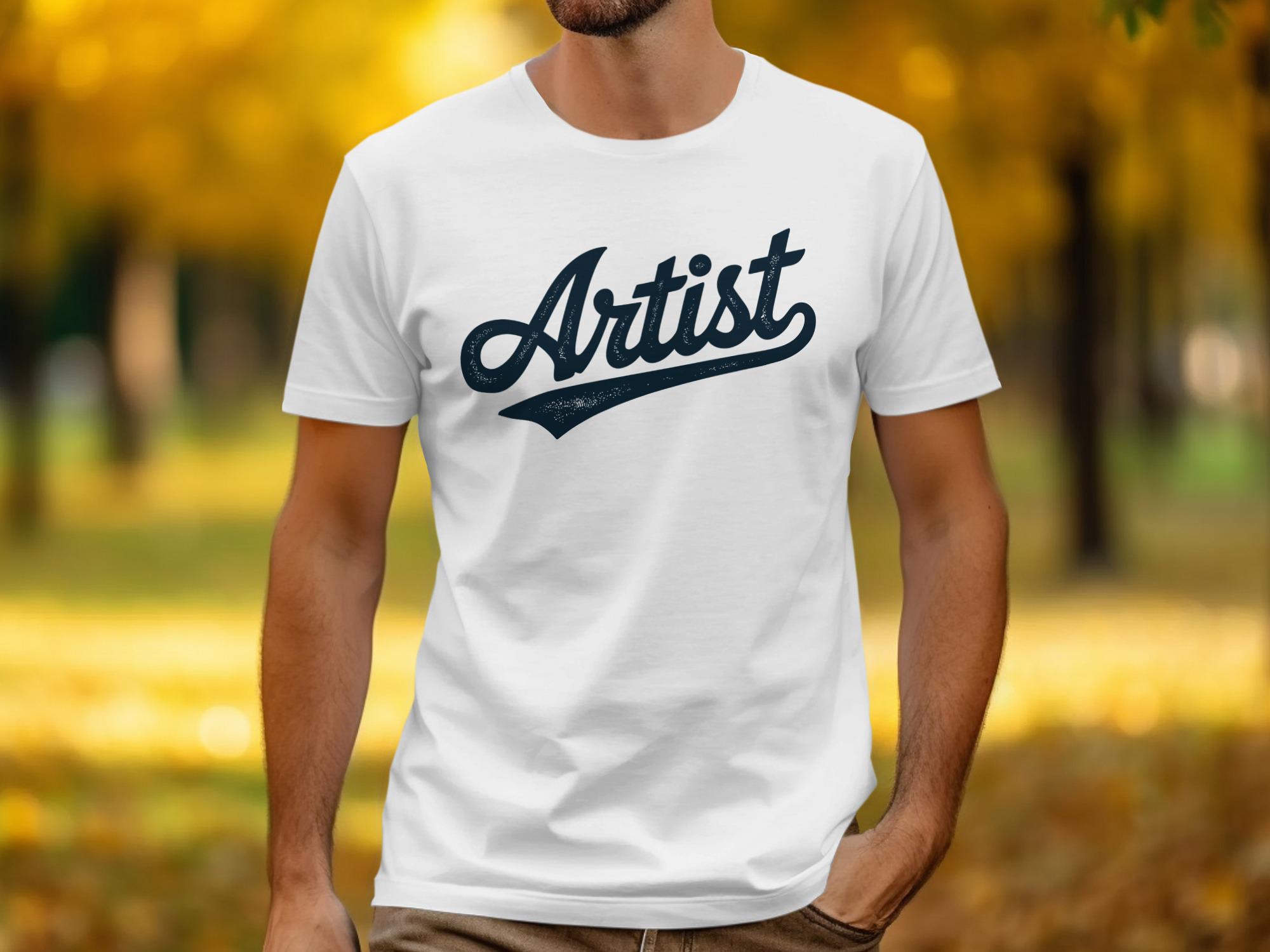Retro Artist Shirt: Vintage Script Tee, Art Teacher Gift - Etsy