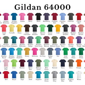 Gildan 64000 t-shirt color guide - for Glue Gun Graphic Crafting Shirt, Funny Crafter Gift