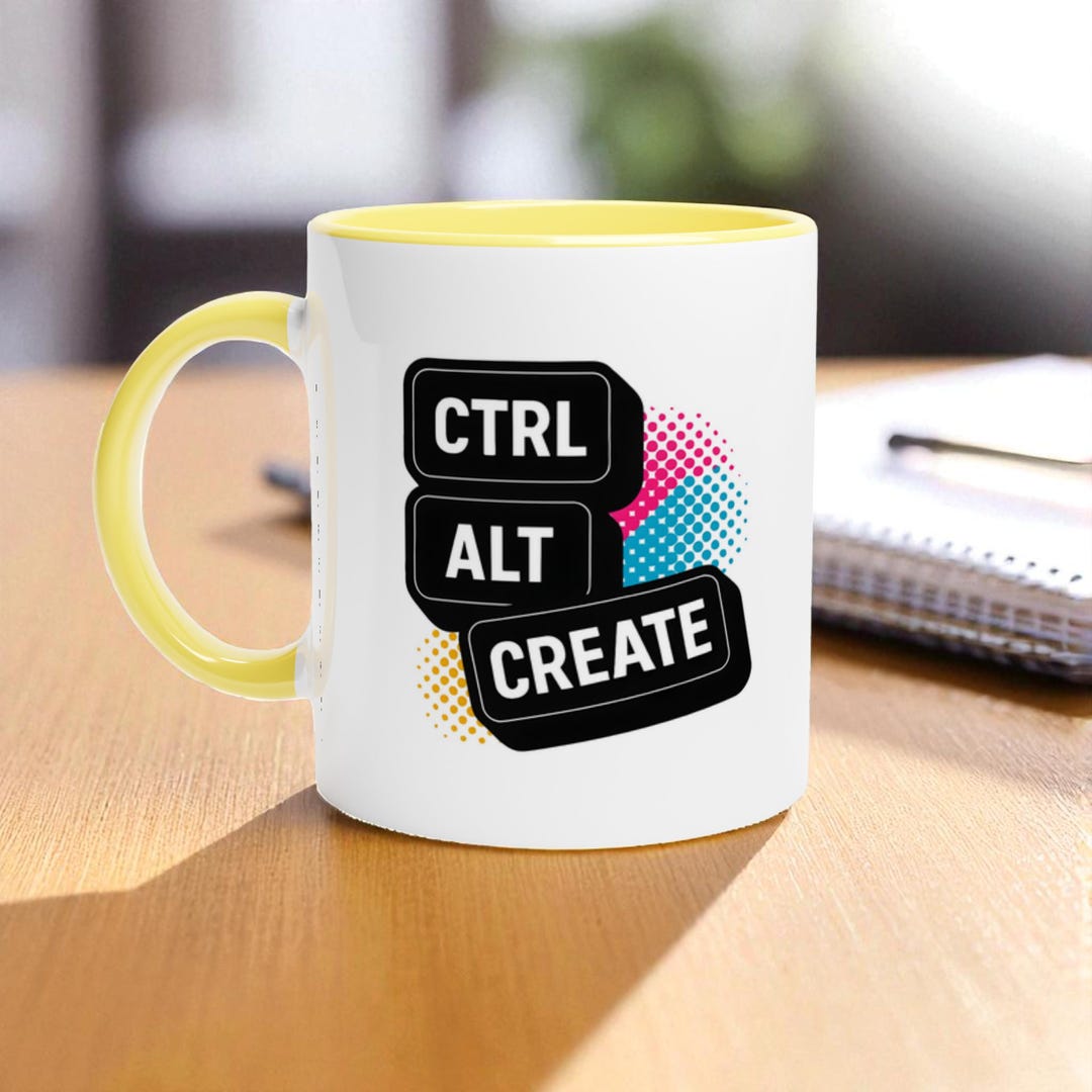 CTRL ALT CREATE Mug, Graphic Designer Gift, Creative Office Decor - Etsy