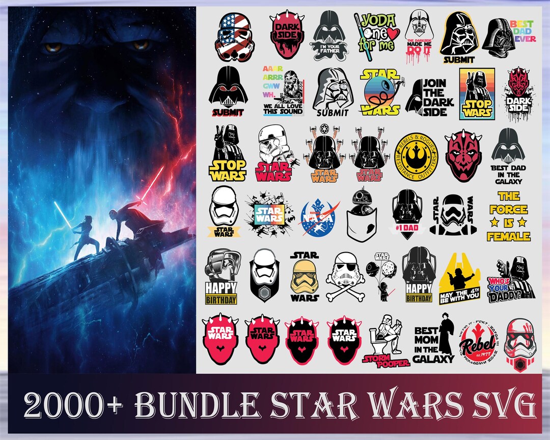 Star Wars Svg, Starwars Svg Bundle, Layered, Star Wars Png, Svg Files