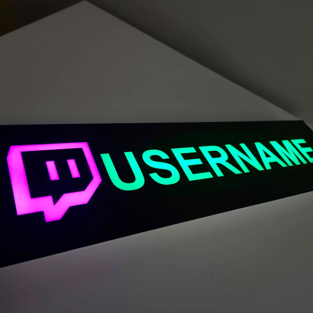 Gamertag Light Custom Sign Personalized Gamer Tag Sign, Username Neon