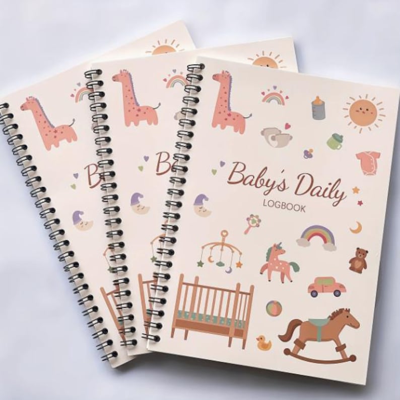 Baby Daily Care Logbook: Newborn Feeding, Sleep, Nursing Tracker, Baby ...