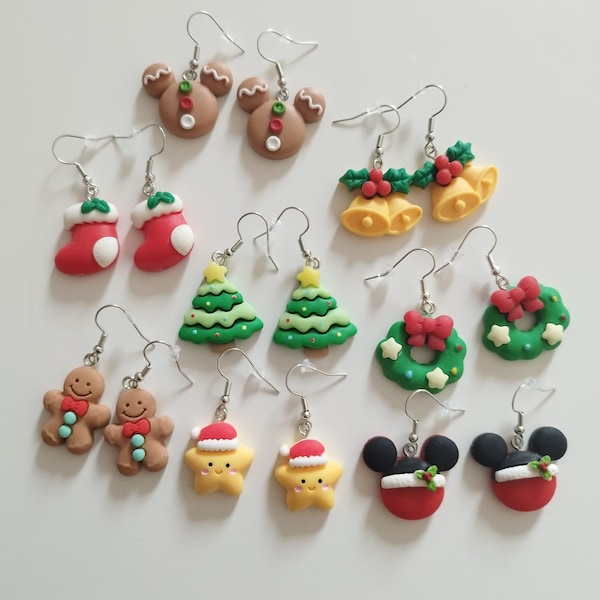 Pendientes navideños