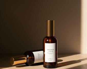 Kamer- en lichaamsspray lavendel + ceder, 100 ml kalmerende bloemengeurspray