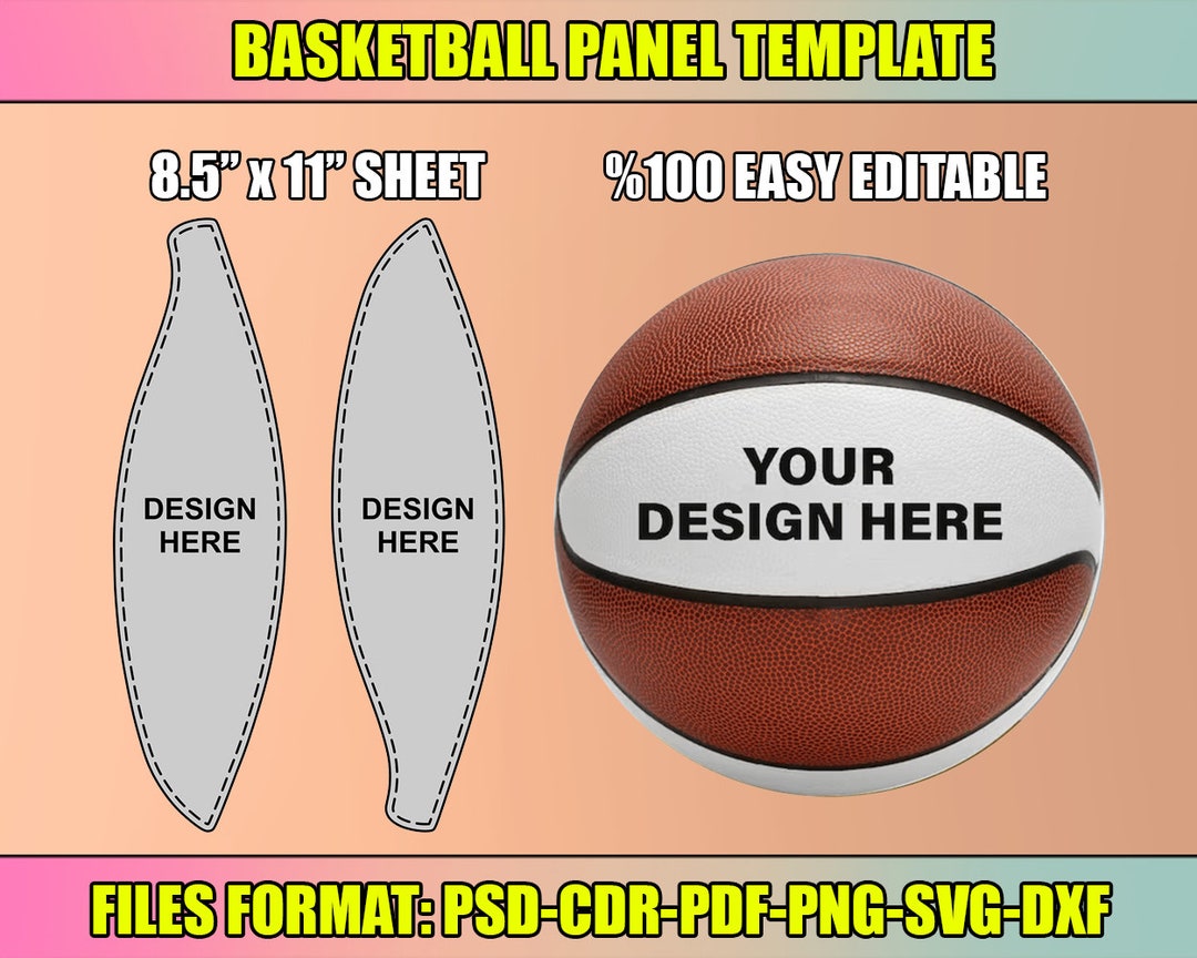 Basketball Panel Template Svg, Blank Basketball Panel Template, Easy Basketball Panel Template Svg, Blank Basketball Panel Template, Easy