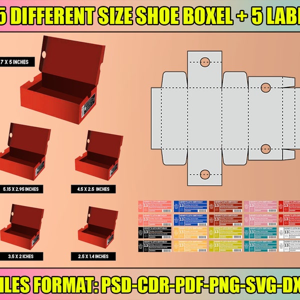 shoe box template, shoe box svg, sneaker box template, shoe box template svg, mini shoe box, svg for cricut, Template Instant Download