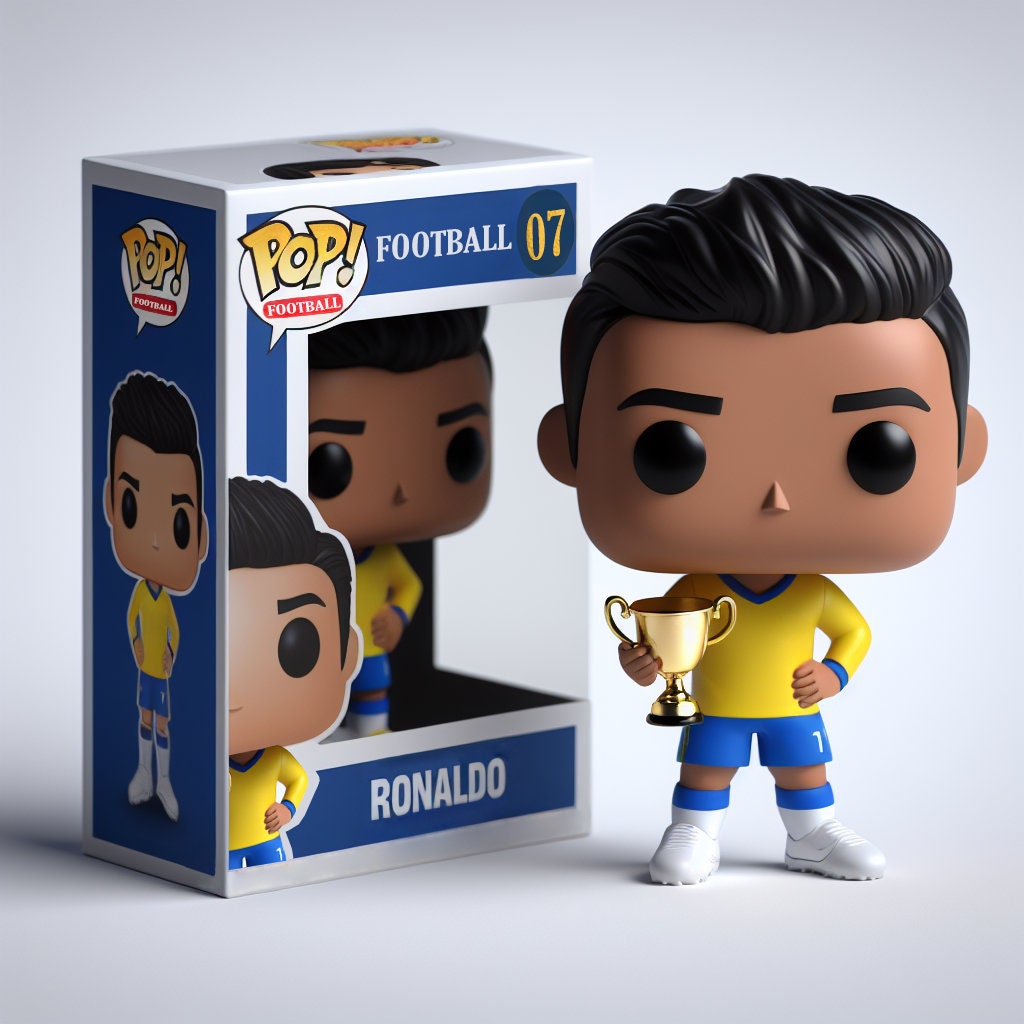 Personalized Funko Pop, Pop Cristiano Ronaldo, AL NASSR FC Cristiano Ronaldo  07, Toy, Figure, Football, Cristiano Ronaldo 