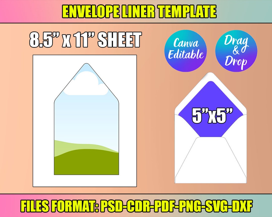 5x5 Envelope Liner Template Envelope Liner Template Canva Editable 5x5 Envelope Liner Template Envelope Liner Template Canva Editable