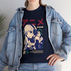 Anime Girl Shirt | Harajuku Shirt | Cyberpunk Shirt | Anime Streetwear | Japanese Shirt | Waifu Shirt | Anime Shirt | Manga Shirt