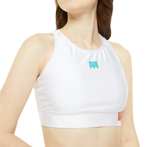 Ntokzah High Neck Crop Bikini Top (AOP) main image 1