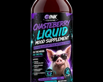 OINK CUISINE™ Suplemento líquido para el estado de ánimo con sauzgatillo Mini cerdo panceta