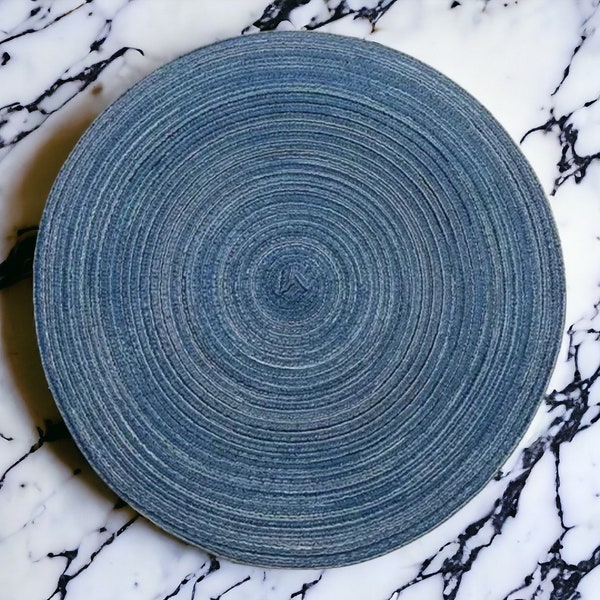 Eco-Friendly Linen Round Placemat for Dining Table - Heat-Resistant, Stain Resistant, and Stylish Tableware Mat