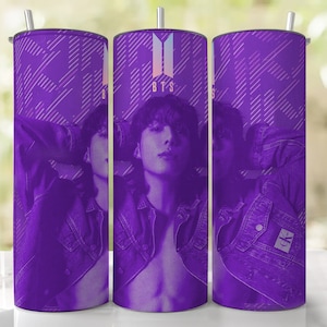 Jungkook bts 20 oz Tumbler Wrap, Digital Download PNG, Sublimation Design, kpop bts tumbler wrap, bts tumbler
