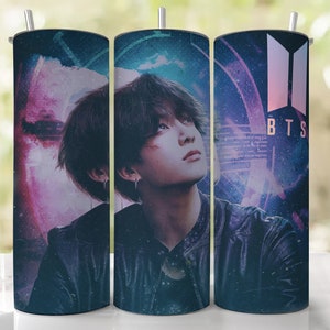 Jungkook bts 20 oz Tumbler Wrap, Digital Download PNG, Sublimation Design, kpop bts tumbler wrap, bts tumbler