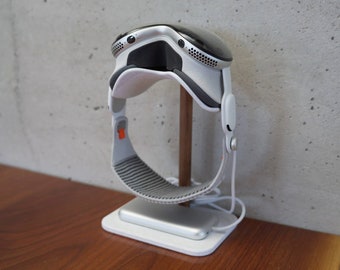 Stand for Apple Vision Pro | Apple Vision Pro Compatible Dock | Battery Holder | Apple Vision Pro Storage