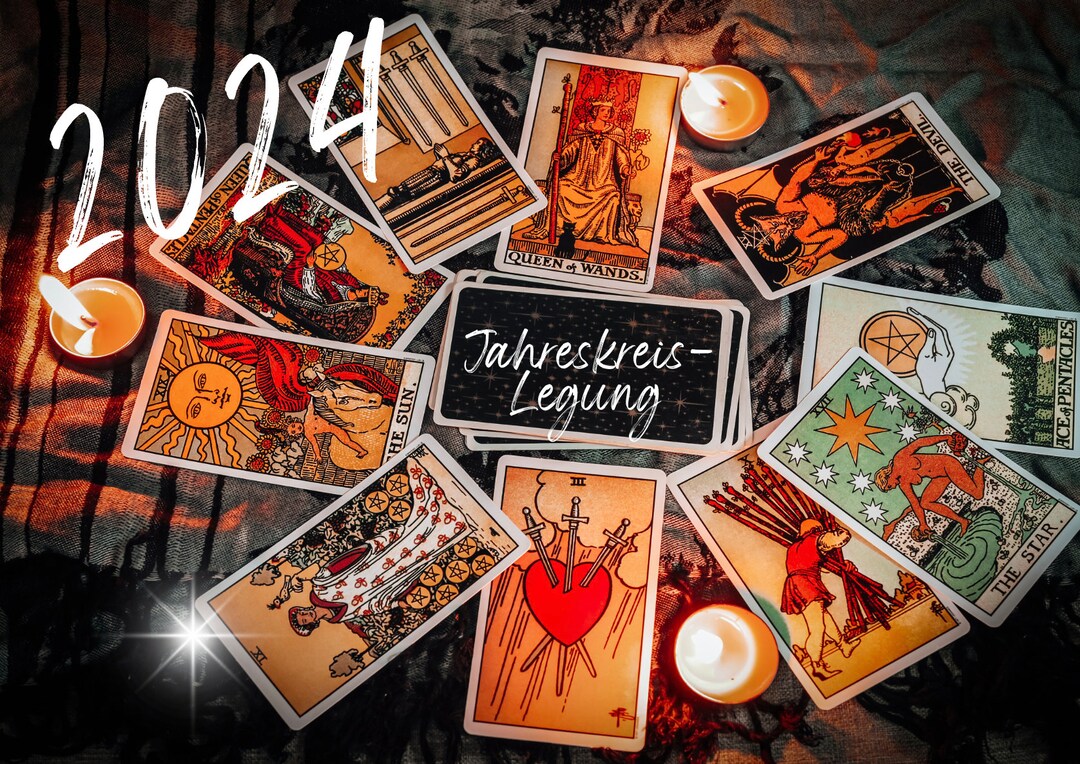 TAROT Jahreslegung Jahreskreis 2024 Kartenlegen pdf Etsy Australia