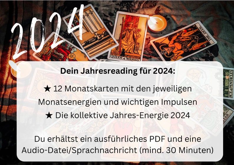 TAROT Jahreslegung Jahreskreis 2024 Kartenlegen pdf Etsy Australia