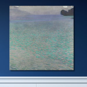 Gustav Klimt Lake Attersee Canvas Wall Art Gustav Klimt Canvas Prints, Gustav Klimt Poster Gustav Klimt Gift Arts Gustav Klimt Ready To Hang