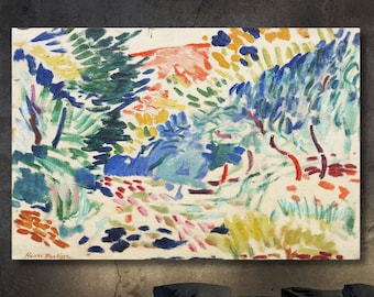 Impressão em tela de paisagem de Henri Matisse: arte de parede abstrata de Collioure