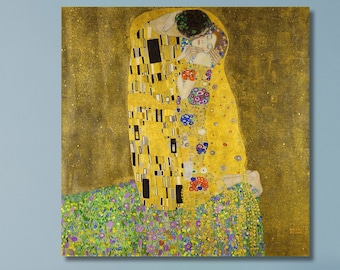 グスタフ・クリムト「接吻」複製画 クリムト壁アート オリジナル