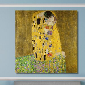 クリムト　接吻　レプリカ Amazon.co.jp: クリムト絵画レプリカ -『接吻(キス)』- フレーム