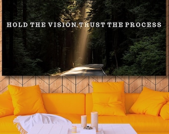 Hold The Vision Canvas Art: Motivational Office Decor