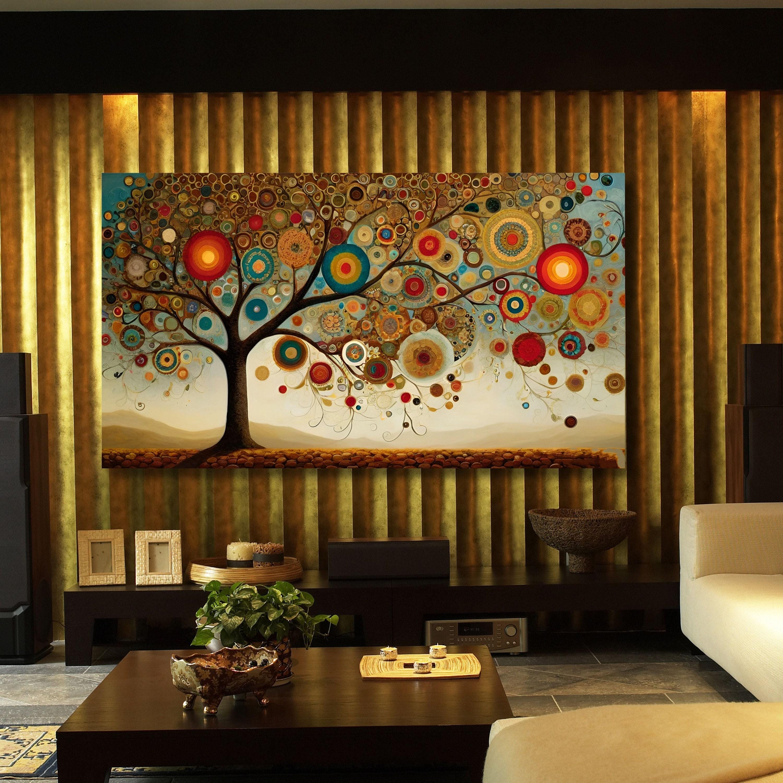 Gustav Klimt Tree of Life Canvas Print Art: Extra Large Framed Wall ...