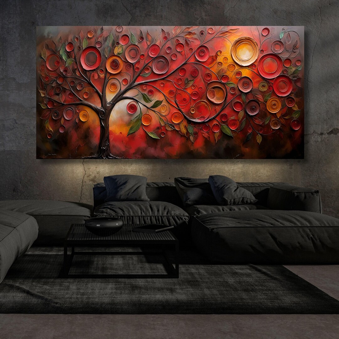 Gustav Klimt Tree of Life Canvas Art: Extra Large Framed Wall Decor - Etsy
