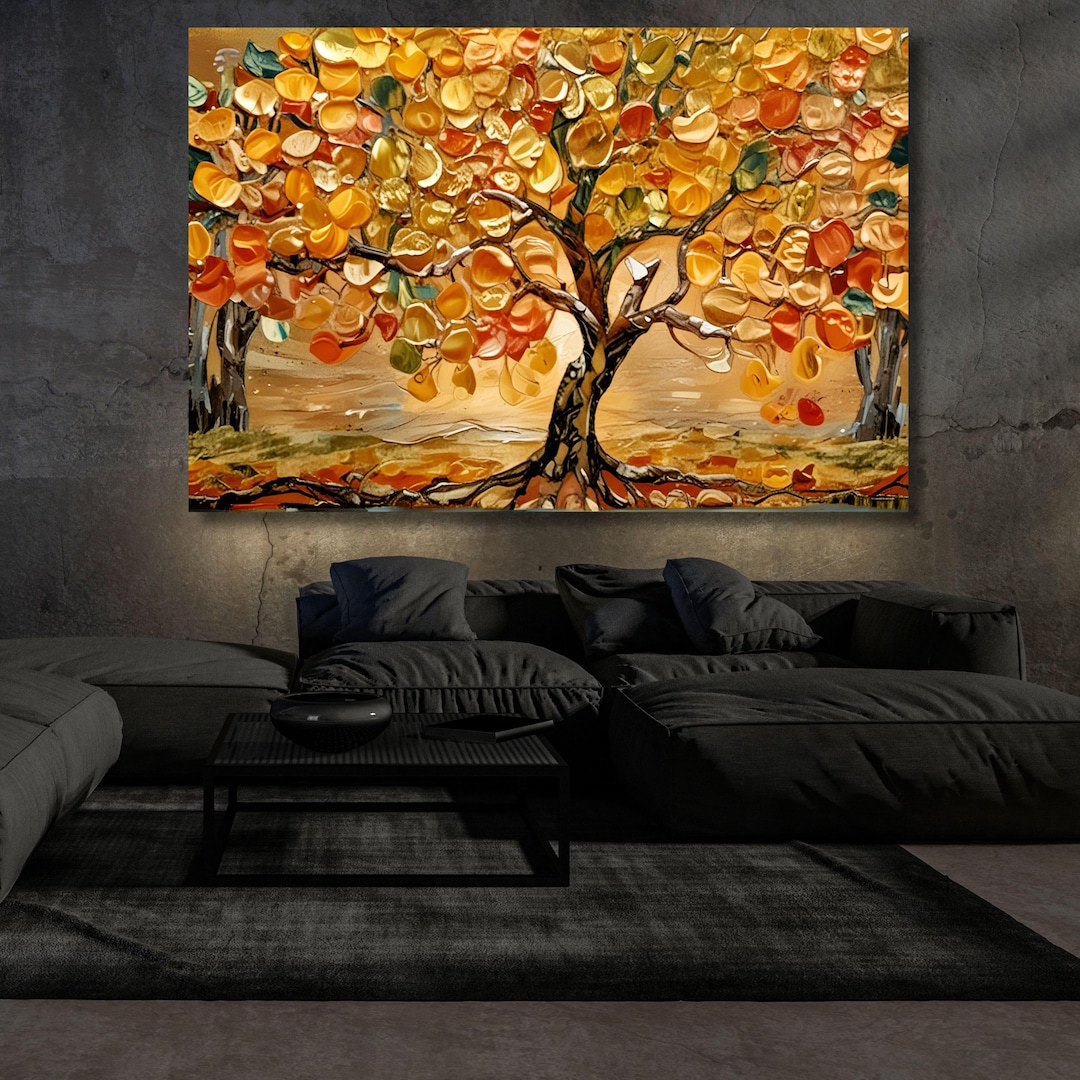 Gustav Klimt Tree of Life Canvas Art: Extra Large Framed Poster - Etsy