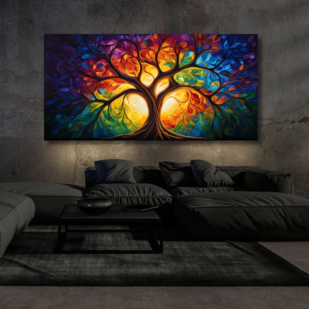 Gustav Klimt Tree of Life Canvas Art: Extra Large Framed Poster - Etsy