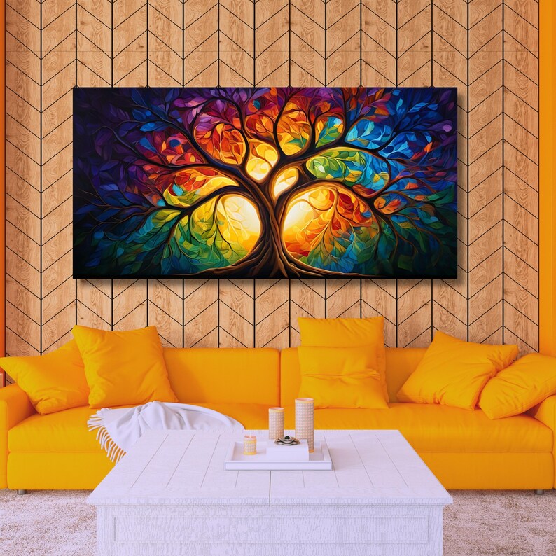 Gustav Klimt Tree of Life Canvas Art: Extra Large Framed Poster - Etsy