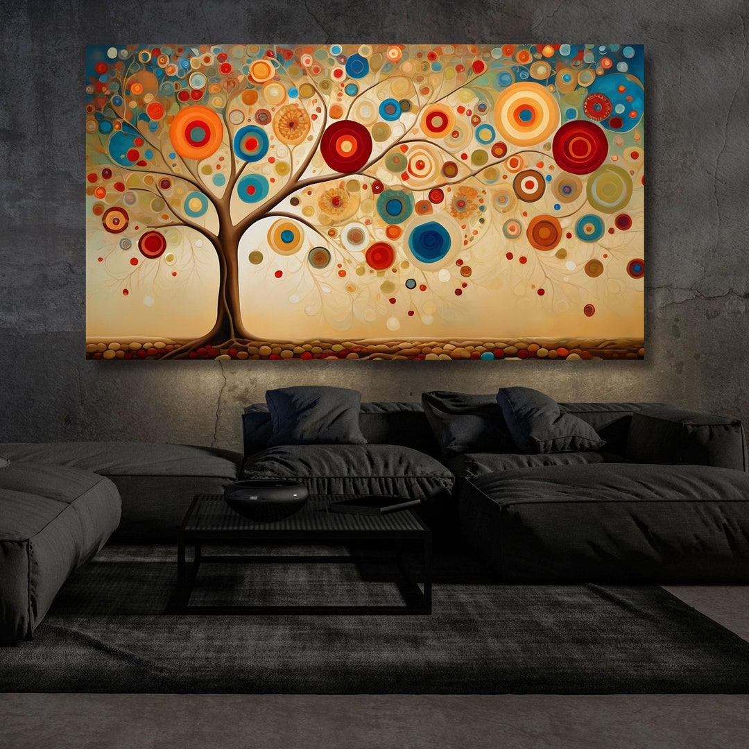 Gustav Klimt Tree of Life Canvas Art: Extra Large Framed Poster - Etsy