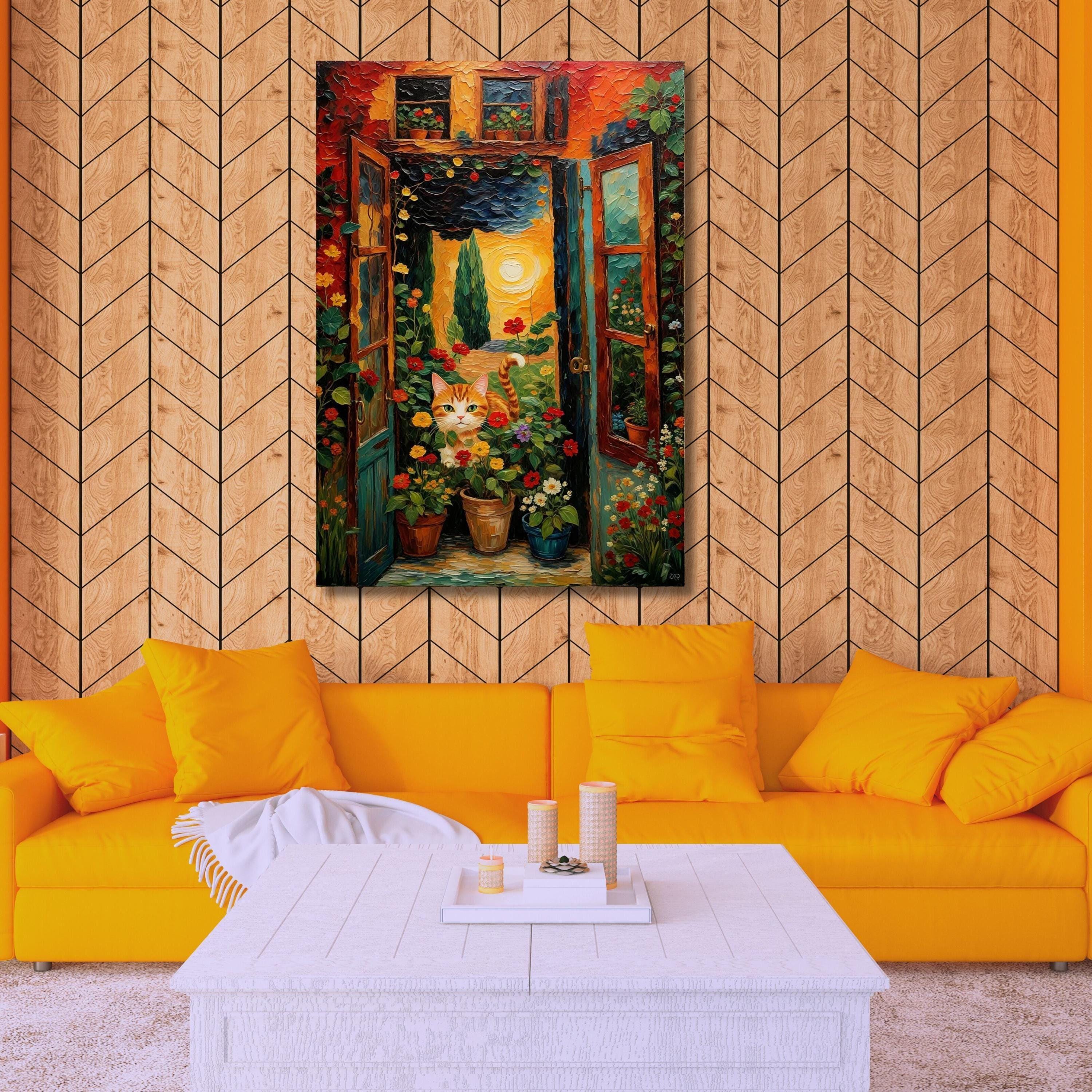 Matisse Open Window Cat Wall Art Matisse Cat Canvas Wall Art