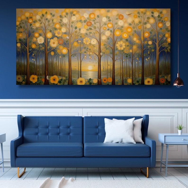 Gustav Klimt Canvas Wall Art Minimalism Painting Classic Wall Art Ready