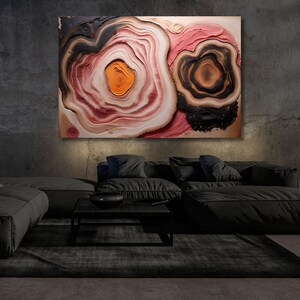 Tree Ring Canvas, Wood Crack Abstract Canvas Print ,Modern Trendy Wall Art, Extra Large Wall Art Wood Texture Wall Decor CANVAS art  Artwork