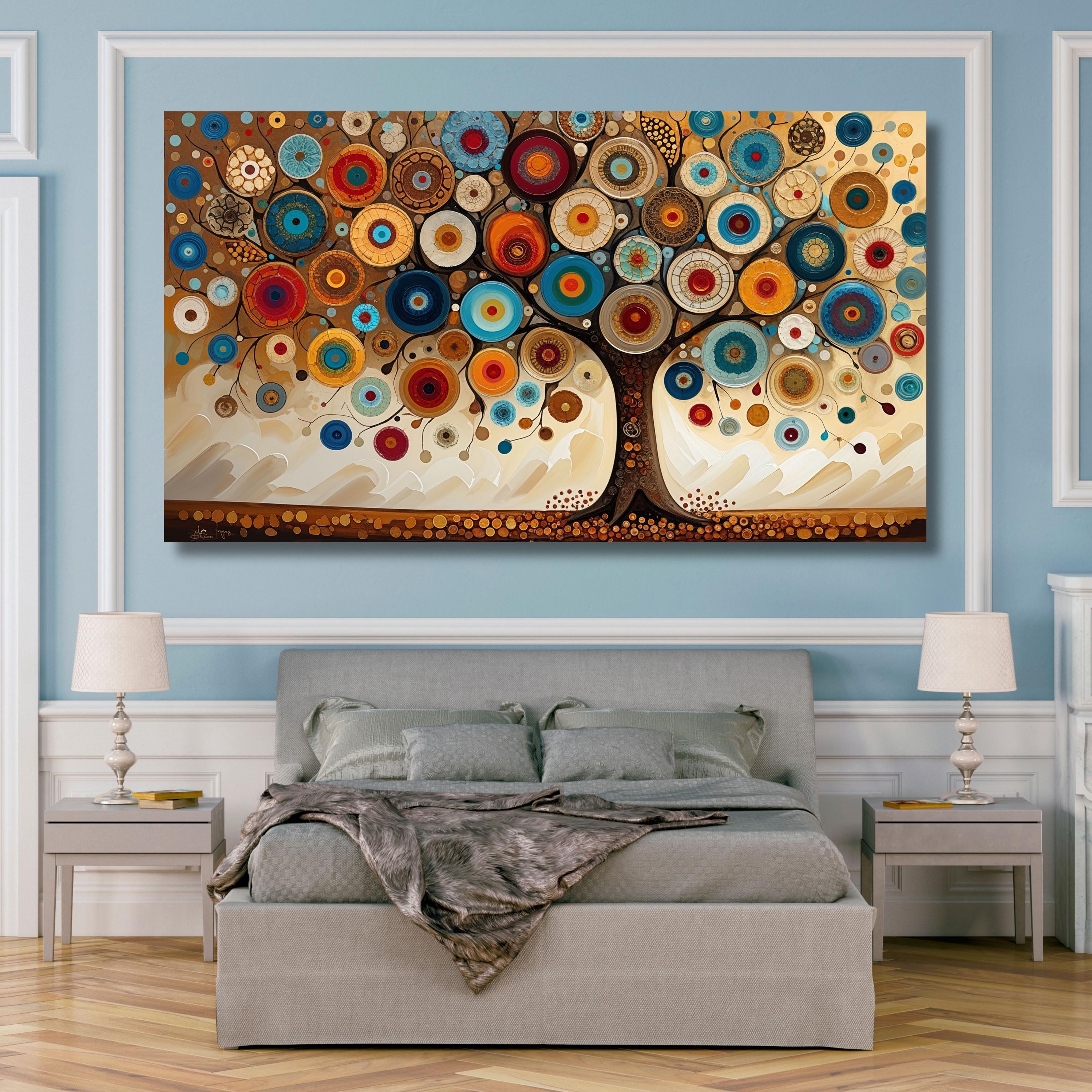 Gustav Klimt Tree of Life Canvas Art: Extra Large Framed Wall Decor ...