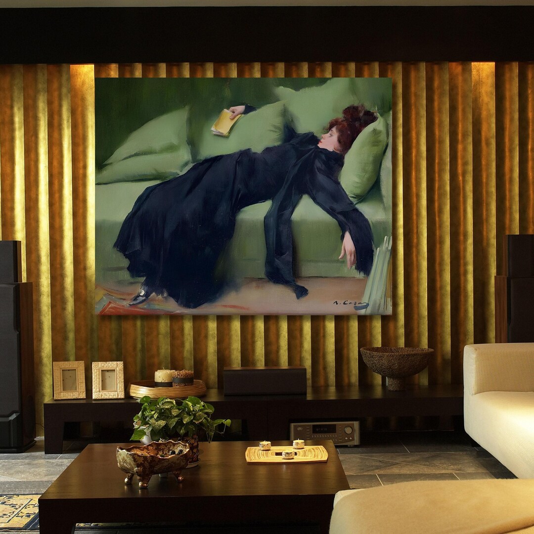 Ramon Casas 'A Decadent Girl' Canvas Print: Gallery Wrapped Giclee Wall ...