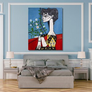 Kees van Dongen The Corn Poppy Canvas Wall Art Fauvism Art Poppy Giclee decor Reproduction The Corn Poppy Ready To Hang French Women Art