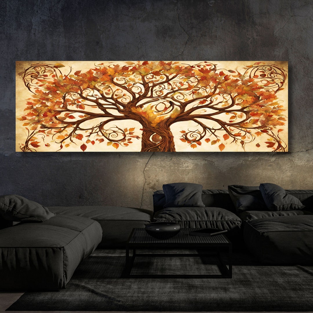 Gustav Klimt Tree of Life Canvas Art: Extra Large Framed Wall Decor - Etsy