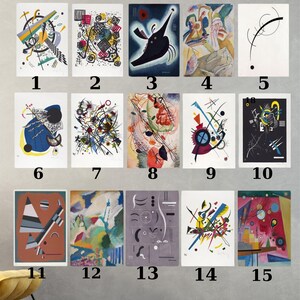 ご希望の絵を選択してください ワシリー・カンディンスキー キャンバス ウォールアート カンディンスキーアート カンディンスキーギャラリー ホームデコレーション すぐに掛けられる抽象画