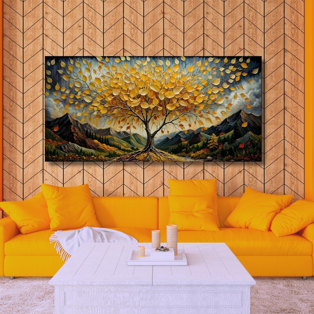 Gustav Klimt Tree of Life Canvas Art: Extra Large Framed Poster - Etsy