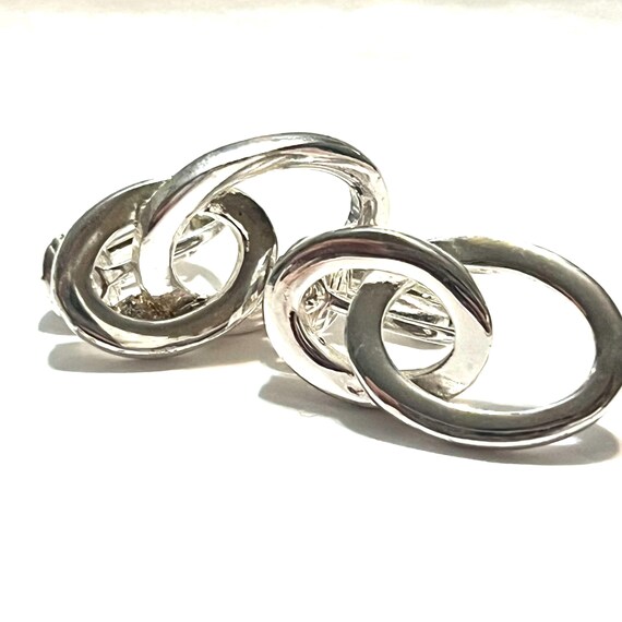 Vintage, interlocking, circles, double circle, Po… - image 7