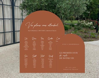 Wedding table plan, welcome sign, wedding sign arch, wedding sign set