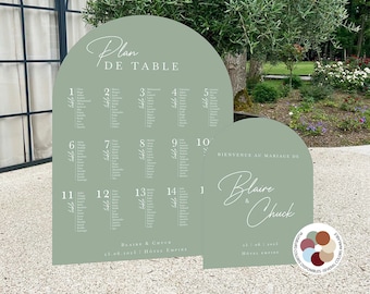 Wedding seating plan, Wedding welcome sign, Wedding signage, Wedding ceremony arch