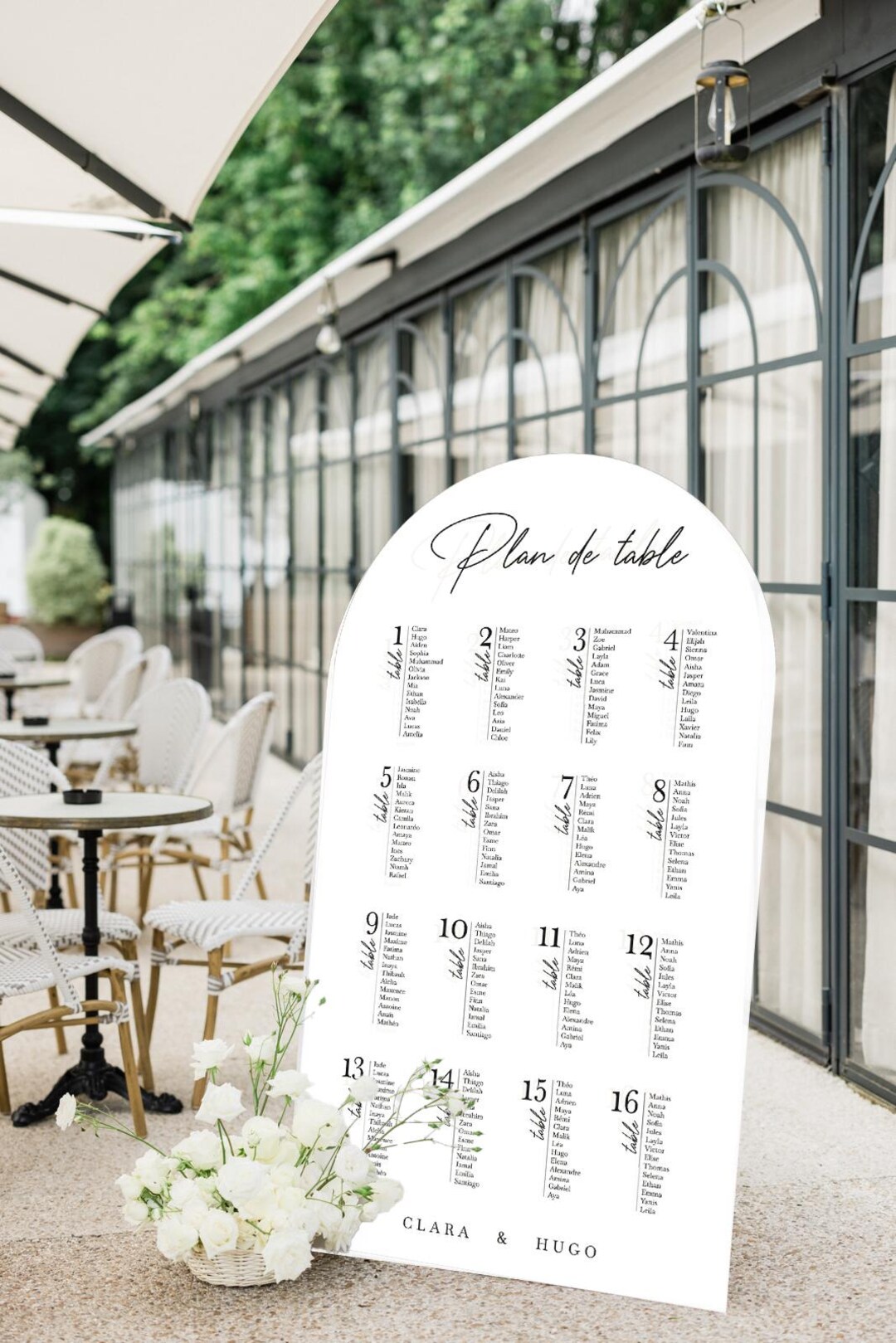 Extra Large Format Table Plan, Arch Wedding Table Plan, Wedding Table ...