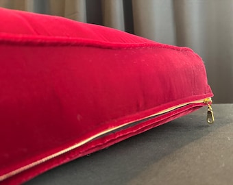 A Velvet Kneeling Prayer Cushion. Thick Pillow Top.