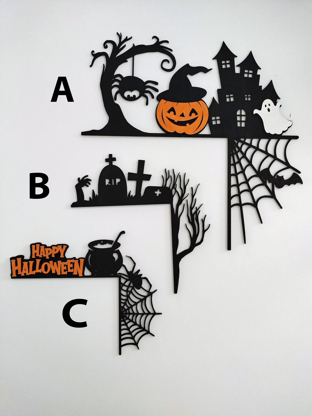 Halloween Door Corner Sign, Door Corner Sign, Halloween Door Sign